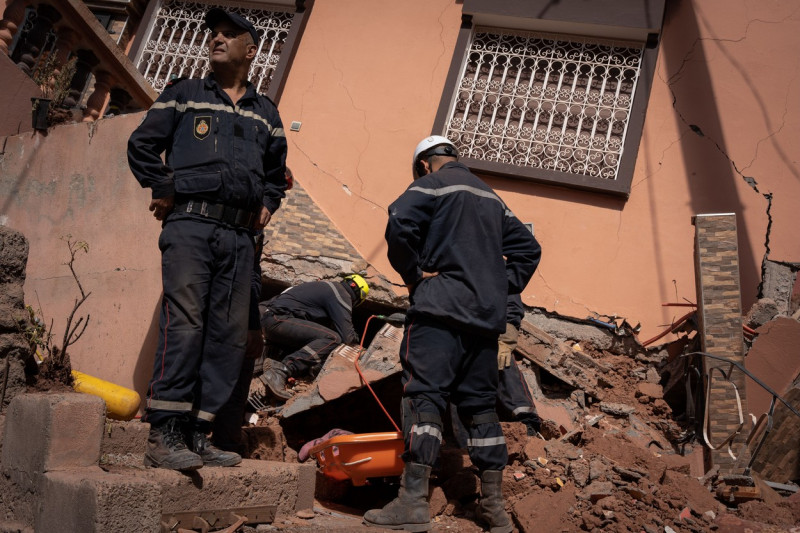 Villagers struggle to get aid as deadly earthquake hits in Marrakech, Morocco - 10 Sept 2023