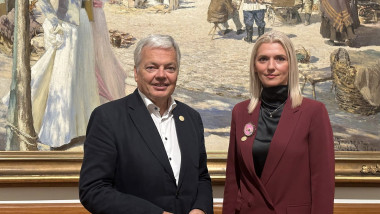 Ministrul Justiţiei, Alina Gorghiu, s-a întâlnit cu comisarul european pentru justiţie, Didier Reynders