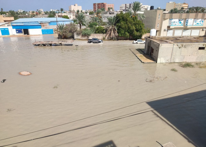 Heavy rains cause flooding in Libya