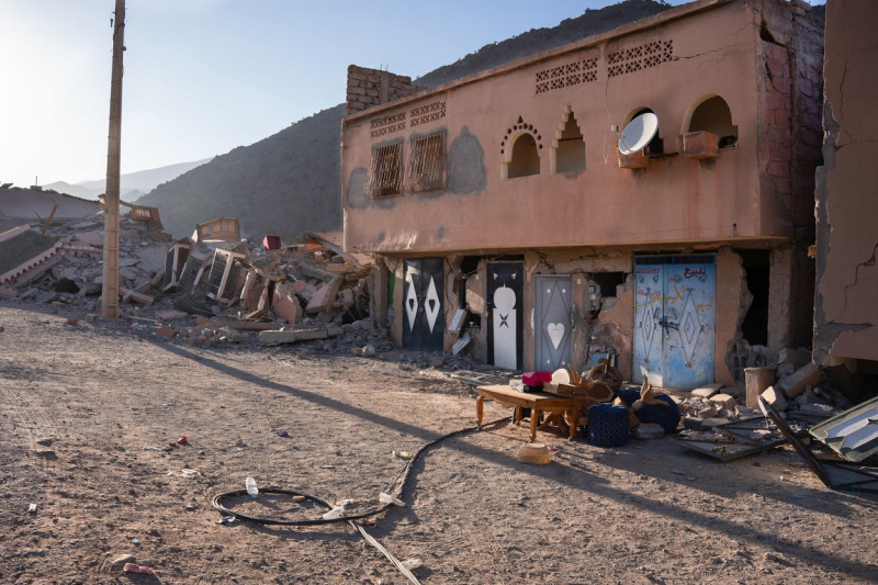 Earthquake aftermath in Idni, Morocco - 11 Sept 2023