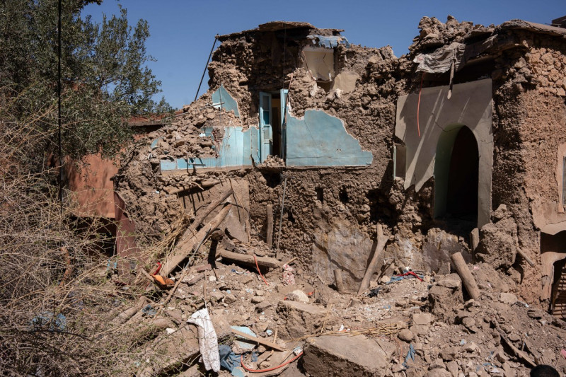 Earthquake aftermath in Moulay Brahim, Morocco - 11 Sept 2023