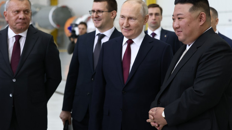 kim a ajuns in rusia si se intalneste cu putin