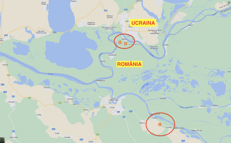 harta drone Dunare