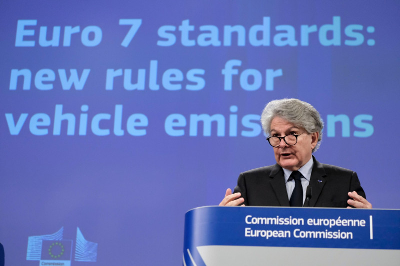 Thierry Breton, comisarul european pentru piața internă, prezintă propunerile CE privind noile norme EURO 7 - 10 noiembrie 2022
