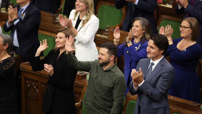 zelenski în parlamentul canadei