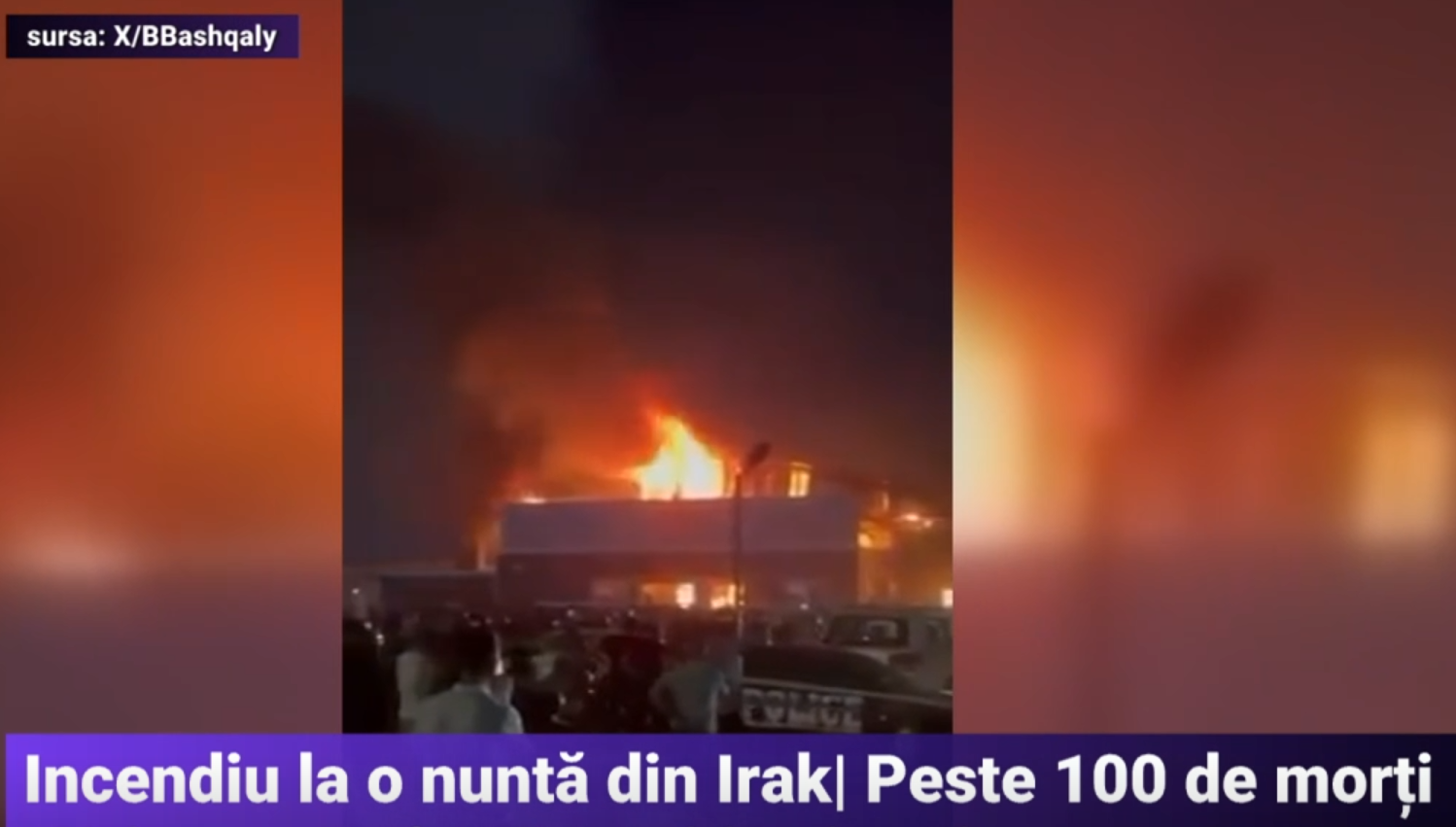 Tragedie la o nuntă din Irak. 100 de morți și 150 de răniți după un incendiu, sala a luat foc din cauza artificiilor folosite