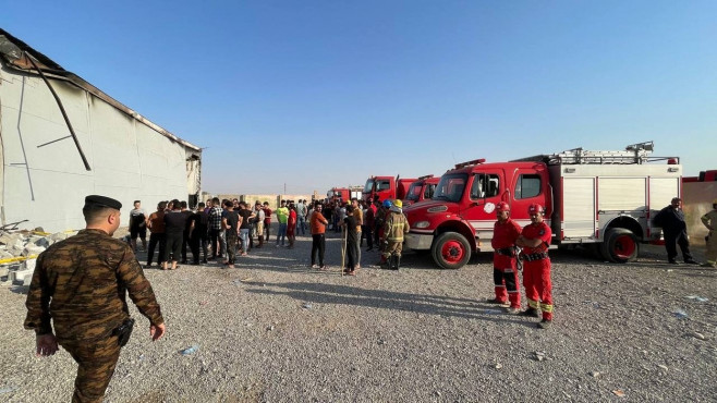 At least 100 killed in fire at wedding celebration in northern Iraq