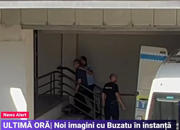 Imagini cu Dumitru Buzatu adus cu duba la instanță. Judecătorii au amânat procesul până joi, la cererea avocaților