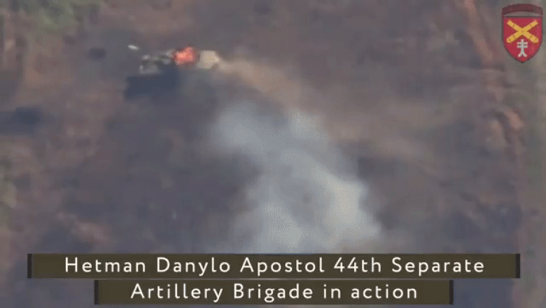 Tancul „Moscova”: După ce le-a luat focul tancul, rușii au intrat cu el în apă pentru a stinge incendiul