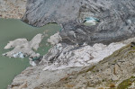 Schweiz Natur Rhonegletscher Der Rhonegletscher im Kantons Wallis in den Zentralalpen der Schweiz. Der Talgletscher ist