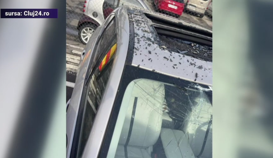 VIDEO. Mașină parcată neregulamentar, distrusă în timpul ridicării