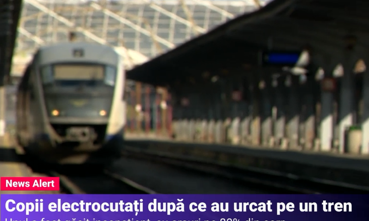 Doi băieți s-au electrocutat după ce s-au urcat pe un tren, în Constanța