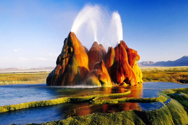 Fly Geysir in Nevada, USA