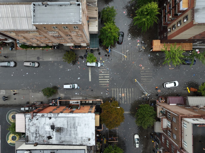 Inundații în New York