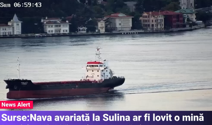 Explozie la bordul unei nave aflate în apropiere de Sulina. MApN a trimis scafandri militari. ANR: Nu sunt indicii că ar fi fost o mină