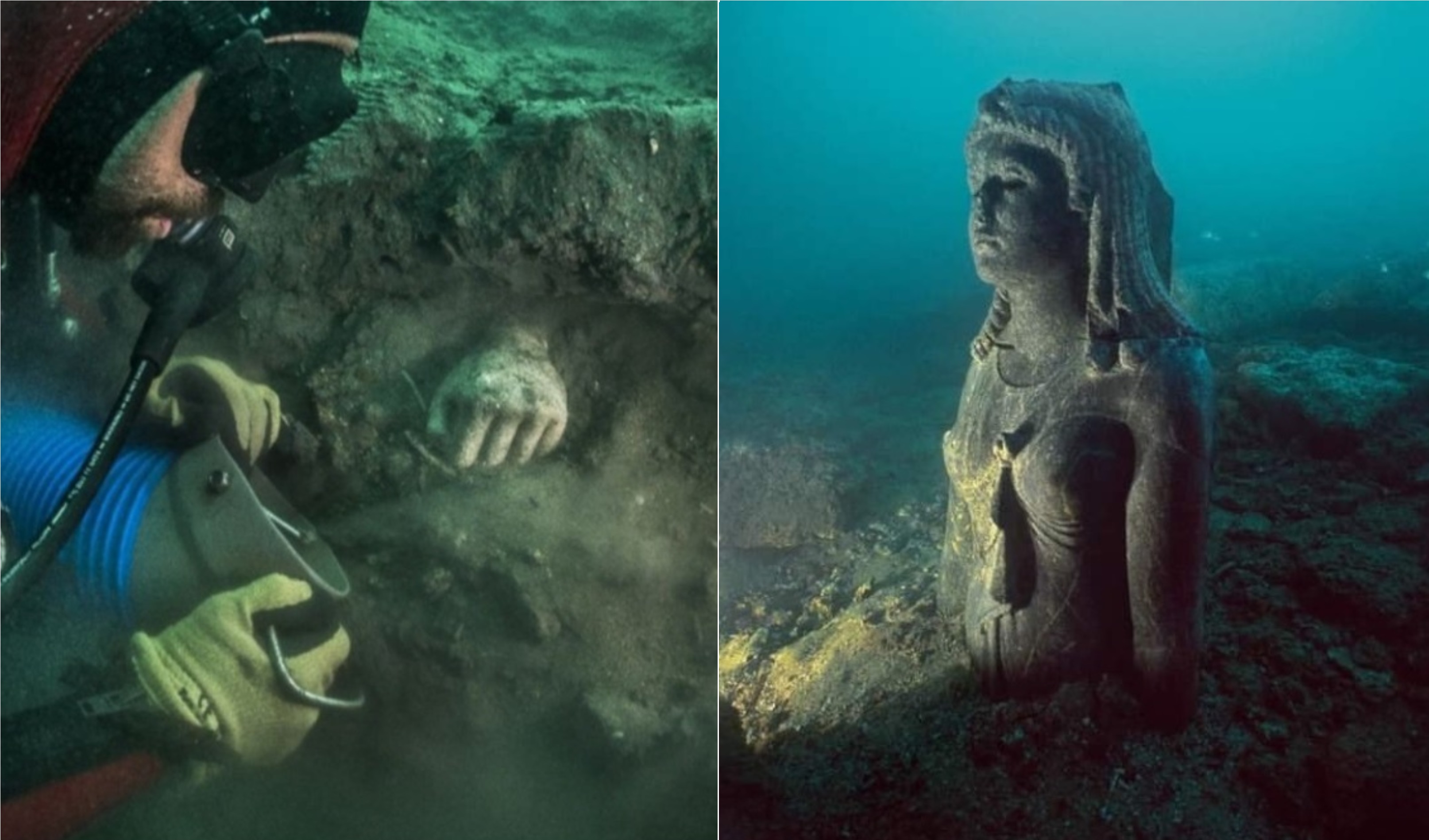 Noi „comori și secrete” au fost găsite într-un templu antic descoperit pe fundul Mediteranei în apropiere de coasta Egiptului