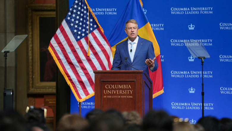 Președintele Klaus Iohannis a participat, joi, la dezbaterea World Leaders Forum de la Universitatea Columbia din New York.
