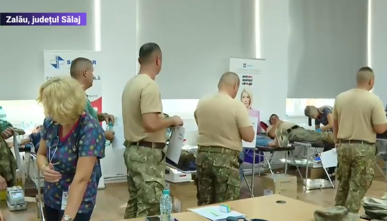 O sută de oameni au donat sânge în Zalău, la primele ore ale dimineții, în cadrul Campaniei "Avem același sânge"