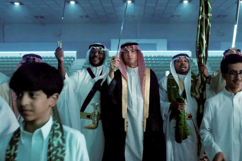 Cristiano Ronaldo in Saudi Costume Celebrating Nationa Day - Riyadh