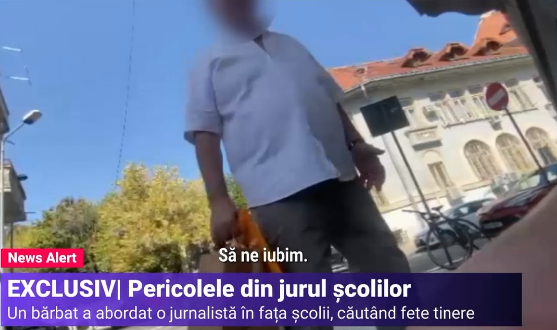 Jurnalistă Digi24, abordată lângă un liceu din Capitală de un prădător sexual care pretindea că e profesor: „Tinerele știu meserie”
