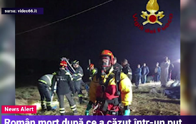 Un cioban român stabilit în Italia a murit după ce a căzut într-un puț. El încerca să salveze o oaie din groapa adâncă