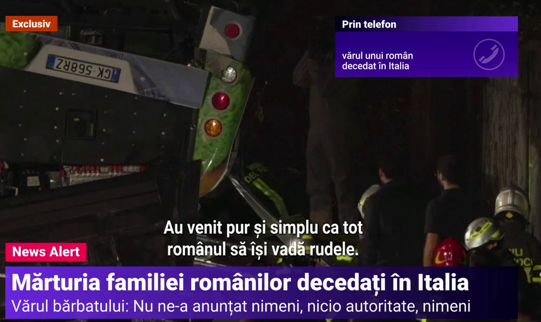 Mărturia unei rude a românilor morți în accidentul din Italia: „Erau jumate cu jumate și formau un întreg. Mircică și-a iubit familia”