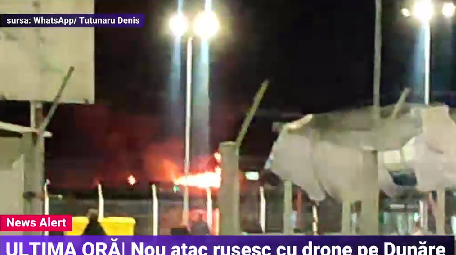 Atacuri cu drone la granița României. Rușii au bombardat vama Orlivka, peste Dunăre de orașul Isaccea