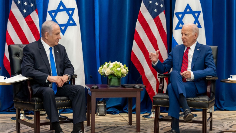 President Joe Biden meets Israeli Prime Minister Benjamin Netanyahu, Washington, United States of America - 21 Sep 2023