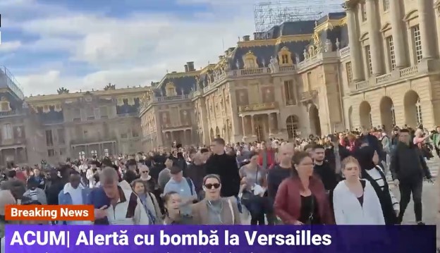 Alertă cu bombă la Versailles. Sute de oameni au fost evacuați din celebrul palat