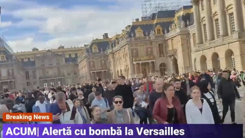 Alertă cu bombă la Versailles. Sute de oameni au fost evacuați din celebrul palat