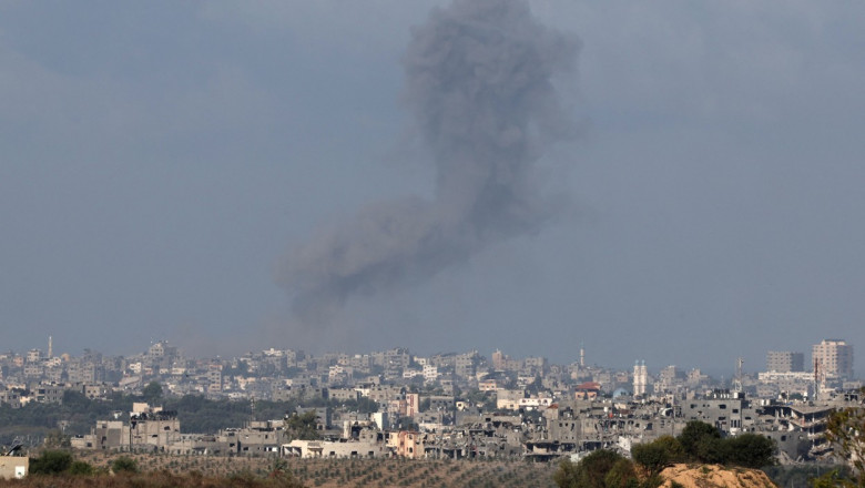 bombardamente la granita cu gaza