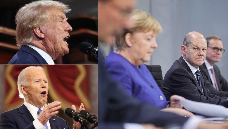 Donald Trump / Joe Biden / Angela Merkel
