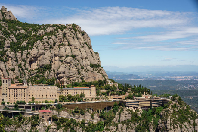 the mountain of Montserrat, on a fantastic spring day