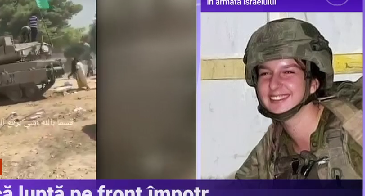 O româncă luptă pe frontul din Gaza. „Mi-e frică, nu vreau să mor la 20 de ani, dar nu vreau nici să moară copii de 2 luni sau 5 ani”