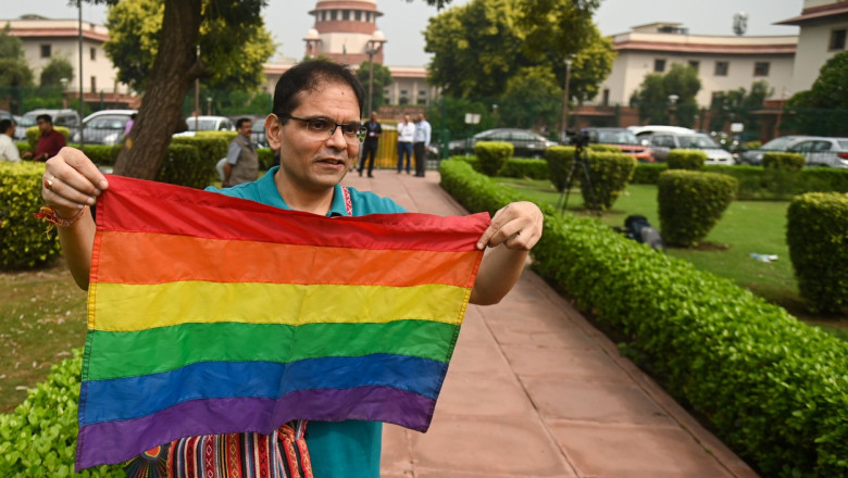 India Same Sex Marriage, New Delhi - 17 Oct 2023