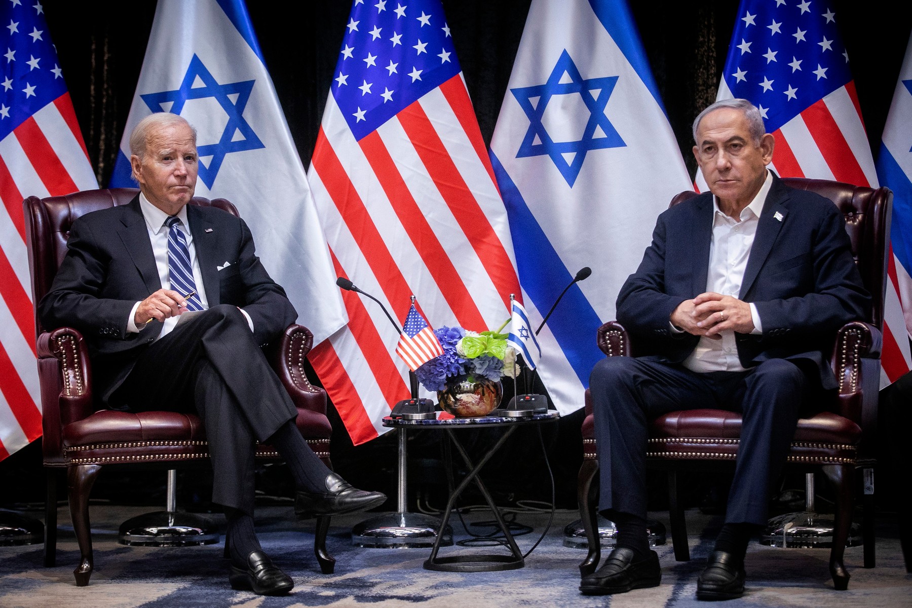 Ce au discutat Biden și Netanyahu în Cabinetul de război