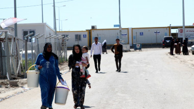 Refugee Camp for Syrian Civil War Refugees in Domiz - Iraq, Domiz, Duhok, iraq - 27 Mar 2014