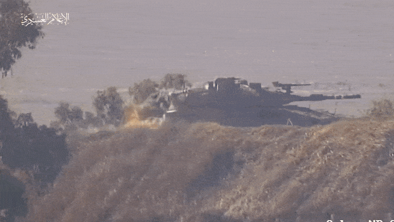 Tancuri israeliene distruse de drone Hamas