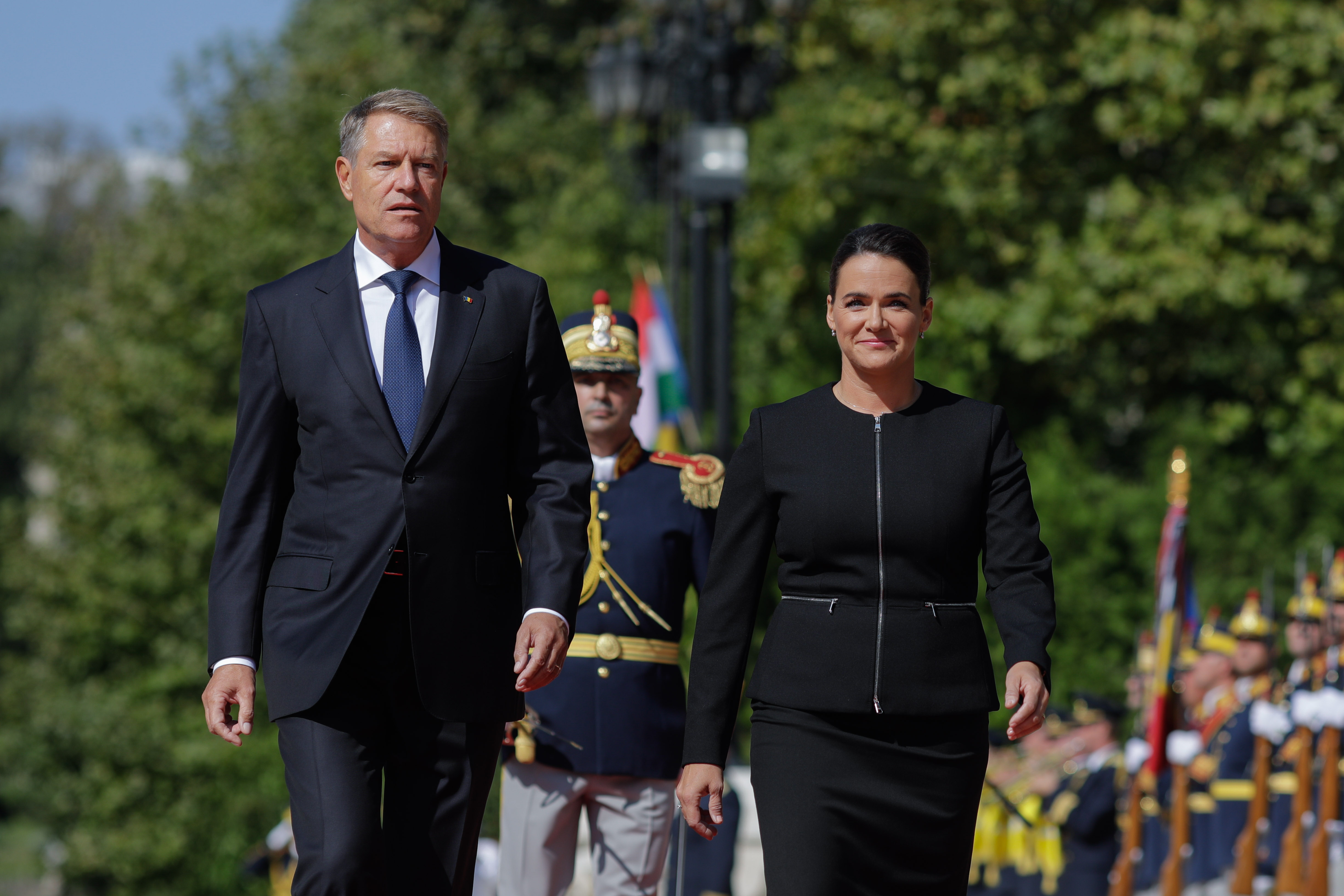 Klaus Iohannis a fost primit de președinta Ungariei, Katalin Novak