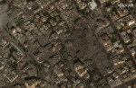 imagini din satelit din fasia gaza