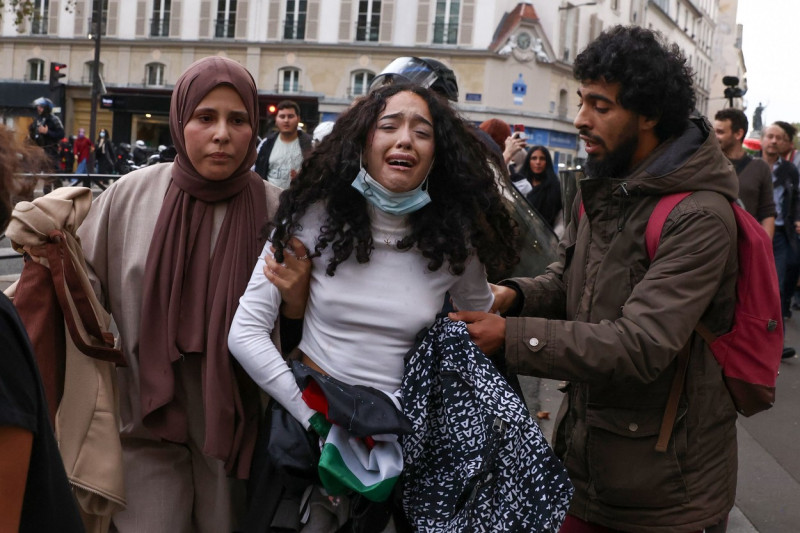 Pro-Palestine demonstration, Paris, France - 12 Oct 2023