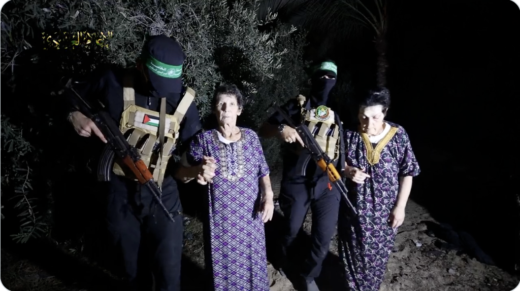 Momentul în care cele două ostatice israeliene sunt eliberate de Hamas