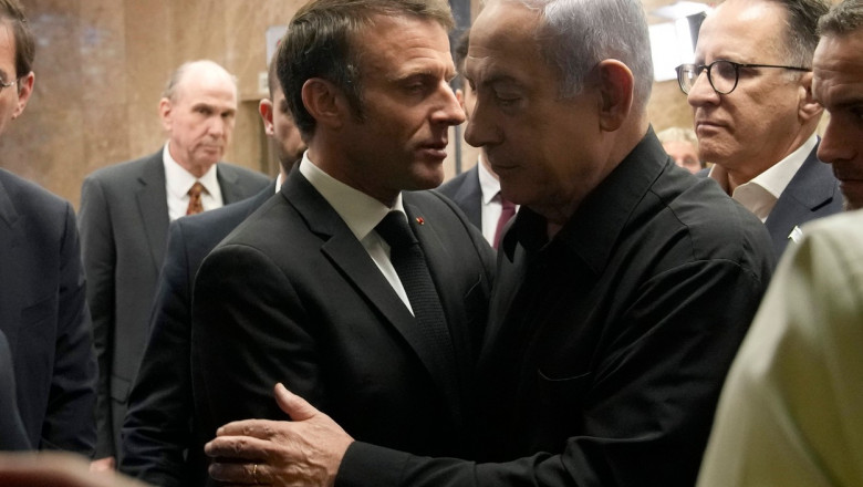 Israel French president Emmanuel Macron visit