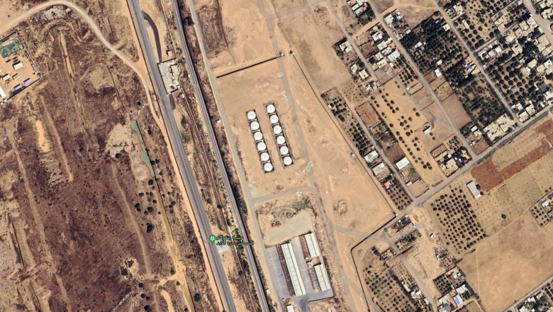 imagine din satelit cu combustibil furat de hamas