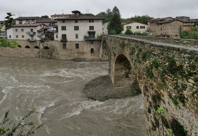 Heavy Rains Cause Rivers To Overflow, Bergamo, Italy - 24 Oct 2023