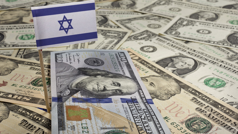dolari si steagul israelului