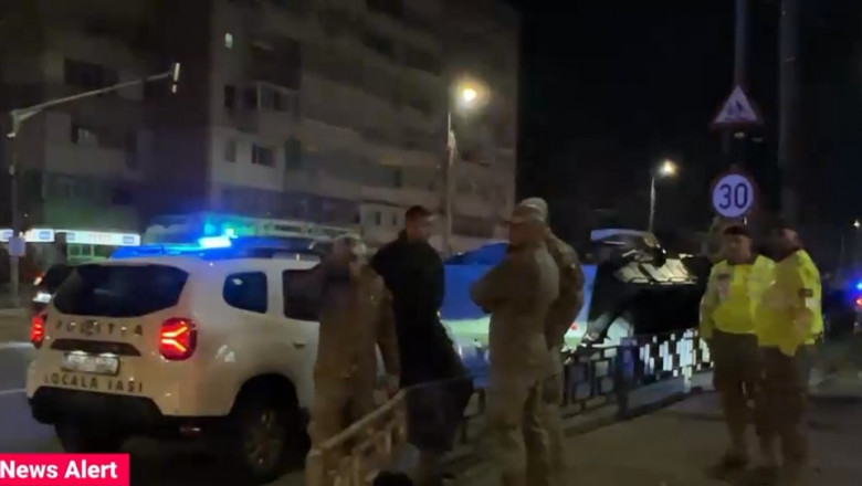 Un convoi militar a fost implicat într-un accident, joi dimineață, în Iași.