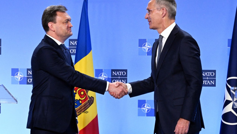 Jens Stoltenberg și Dorin Recean