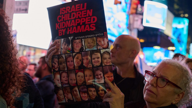 Israeli Bring Home Hostages Rally Times Square