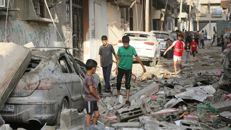 Humanitarian crisis, Khan Younis, Gaza, Palestinian Territories - 27 Oct 2023